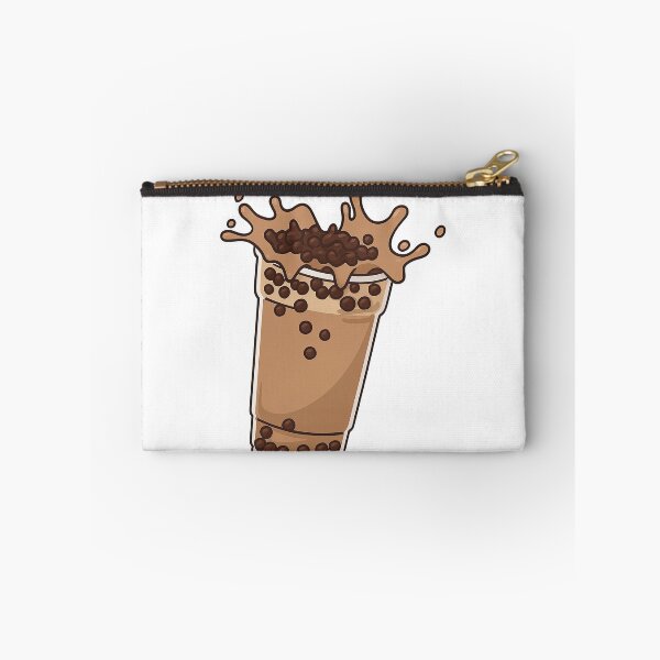 Item preview, Iced Chocolate Bubble Tea Splash Illustration designed and sold by ArtfulWeave.