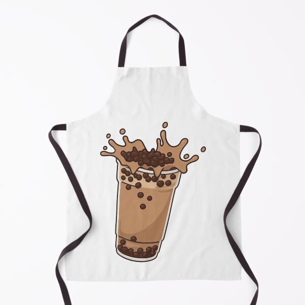 Item preview, Iced Chocolate Bubble Tea Splash Illustration designed and sold by ArtfulWeave.