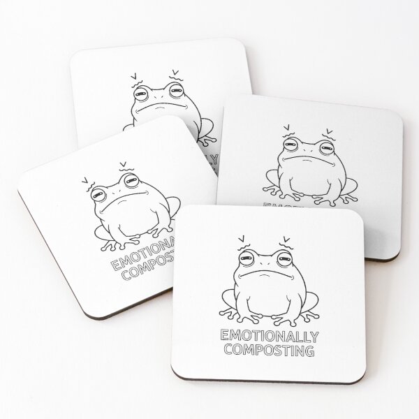 Item preview, Funny Stressed Frog Minimalist Quote designed and sold by ColorVR.