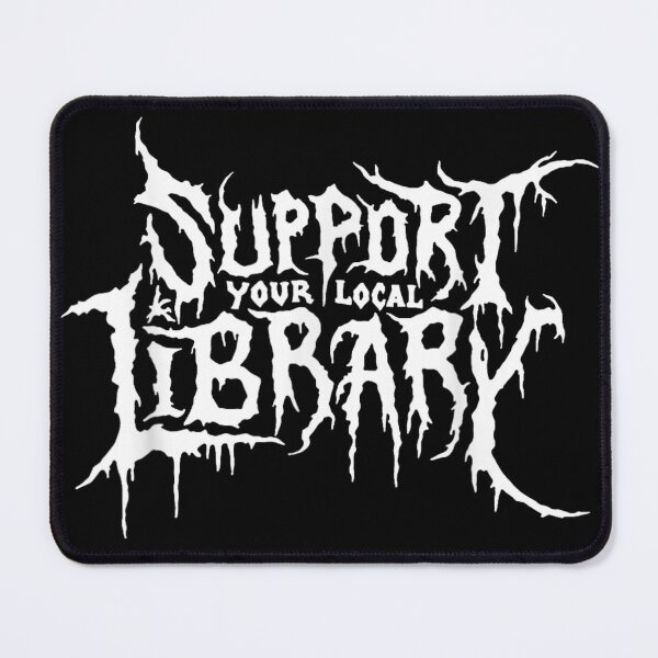 Item preview, Support Your Local Library Horror Bookworm Design T-Shirt designed and sold by EvelysEmelia.