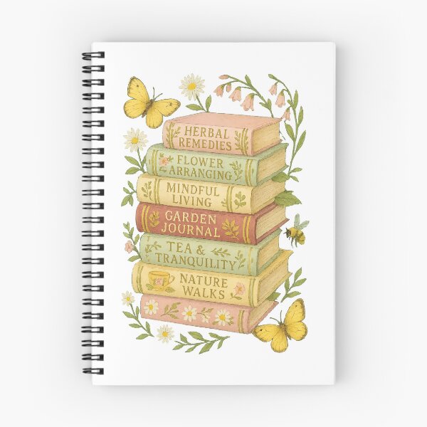 Item preview, Nature and Book Lover Botanical Stack designed and sold by HandicraftArt.