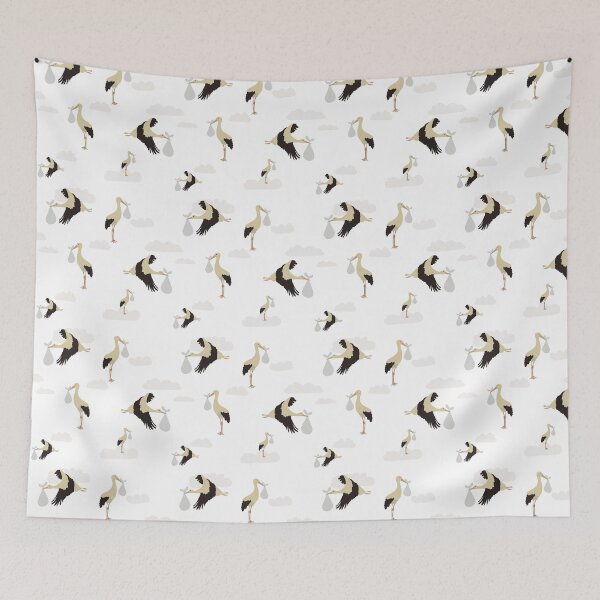 Item preview, Stork Newborn Baby Boy Girl Design designed and sold by idovedesign.