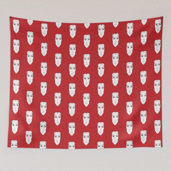 Item preview, Copie de Copie de Portrait Rouge 9 (mosaic), tête, noir, blanc designed and sold by EBFCDesigns.