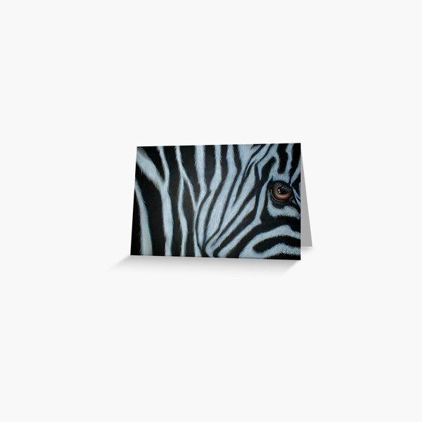 Zebra Eye Greeting Card