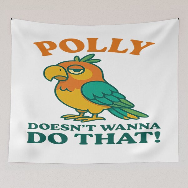 Item preview, Tropical Parrot Says No – Funny Bird Design for Kids & Animal Lovers designed and sold by arttistan.
