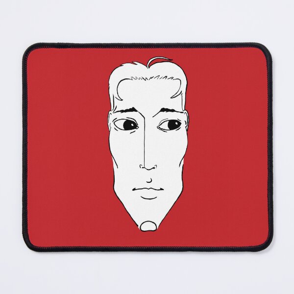 Item preview, Copie de Portrait Rouge 9 (simple, centré), tête, noir, blanc designed and sold by EBFCDesigns.