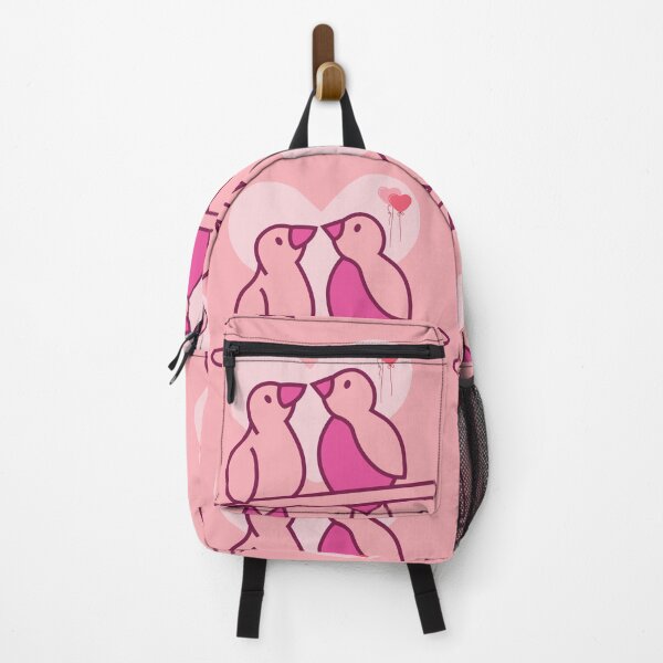 Item preview, Love Birds Illustration with Heart Balloons  designed and sold by Diclebaybas.