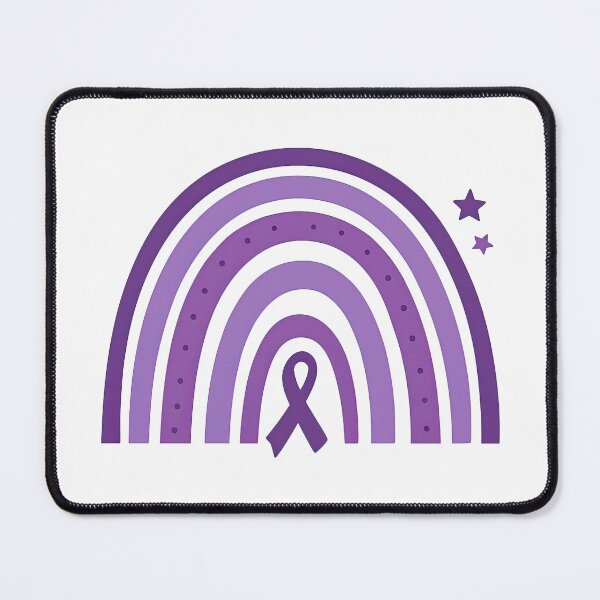 Item preview, Purple Awareness Ribbon Rainbow Design designed and sold by ArtfulWeave.