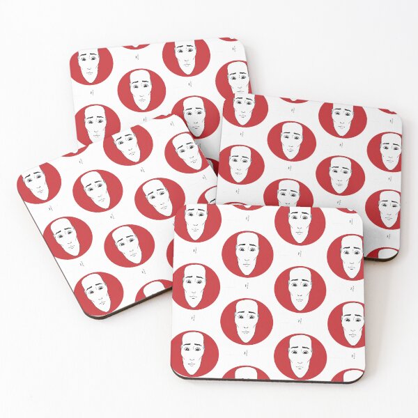 Item preview, Copie de Portrait Rouge 8 (disk), tête, noir, blanc designed and sold by EBFCDesigns.