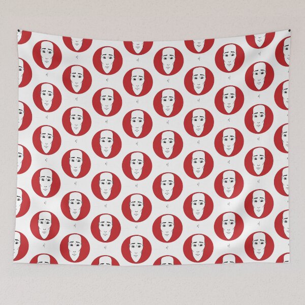 Item preview, Copie de Portrait Rouge 8 (disk), tête, noir, blanc designed and sold by EBFCDesigns.