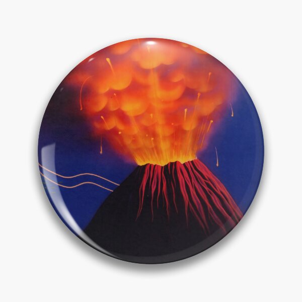 Item preview, Vintage Mexico Travel Poster | Paricutín Volcano Eruption Art | Mid-Century Adventure Wall Decor | Vibrant Lava Night Scene Print designed and sold by artofuniverse.