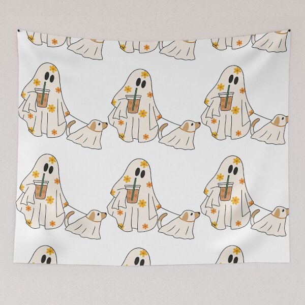Item preview, Cute Ghost and Dog in Matching Costumes designed and sold by ArtfulWeave.
