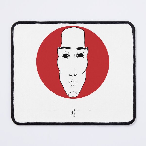 Item preview, Copie de Portrait Rouge 7 (disk), tête, noir, blanc designed and sold by EBFCDesigns.