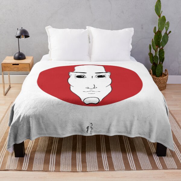 Item preview, Copie de Portrait Rouge 7 (disk), tête, noir, blanc designed and sold by EBFCDesigns.