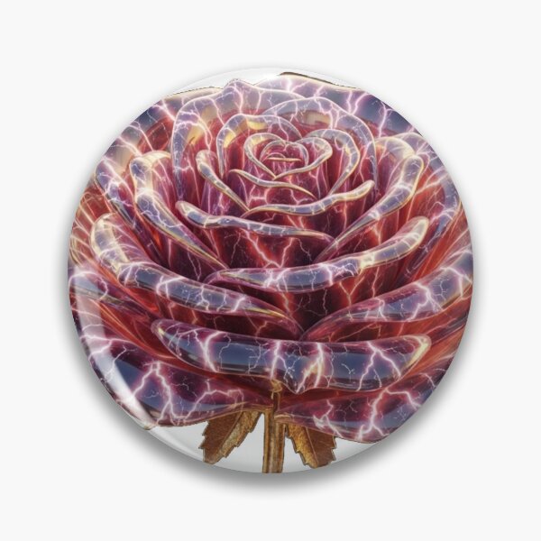 Item preview, Electric Marble Rose with Leopard Leaves designed and sold by MoreGlamour.
