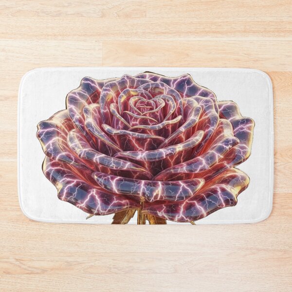 Item preview, Electric Marble Rose with Leopard Leaves designed and sold by MoreGlamour.
