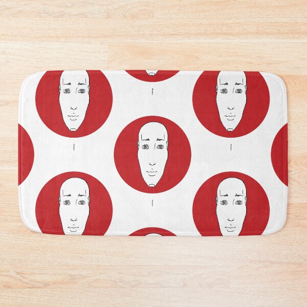 Item preview, Copie de Portrait Rouge 6 (disk), head, black, white designed and sold by EBFCDesigns.