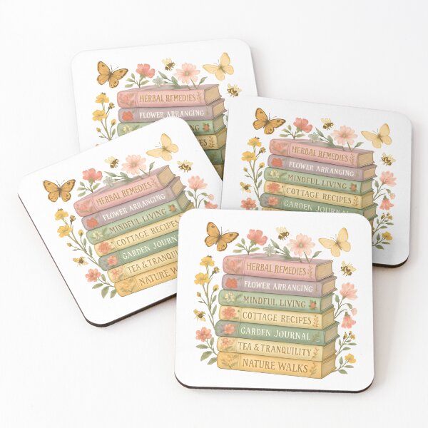 Item preview, Nature and Book Lover Botanical Stack designed and sold by HandicraftArt.