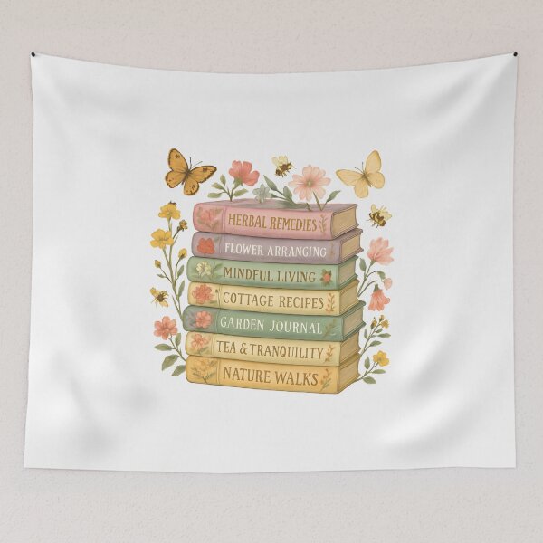 Item preview, Nature and Book Lover Botanical Stack designed and sold by HandicraftArt.