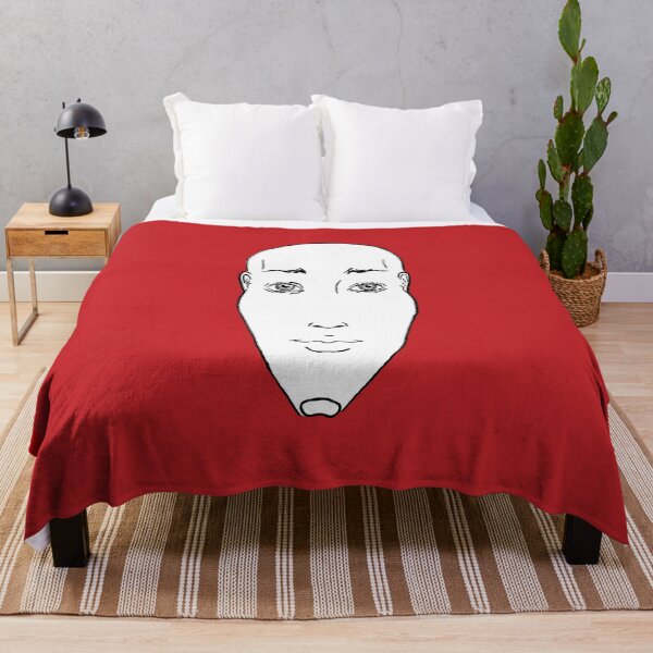 Item preview, Portrait Rouge 6 (simple, centré), tête, noir, blanc designed and sold by EBFCDesigns.