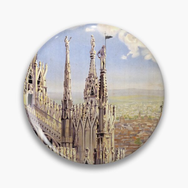 Item preview, Vintage Milan Travel Poster | Duomo di Milano Art Deco Print | Gothic Architecture Wall Art | Italian Cathedral Home Decor designed and sold by artofuniverse.