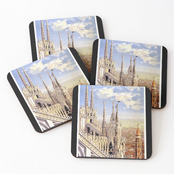 Item preview, Vintage Milan Travel Poster | Duomo di Milano Art Deco Print | Gothic Architecture Wall Art | Italian Cathedral Home Decor designed and sold by artofuniverse.