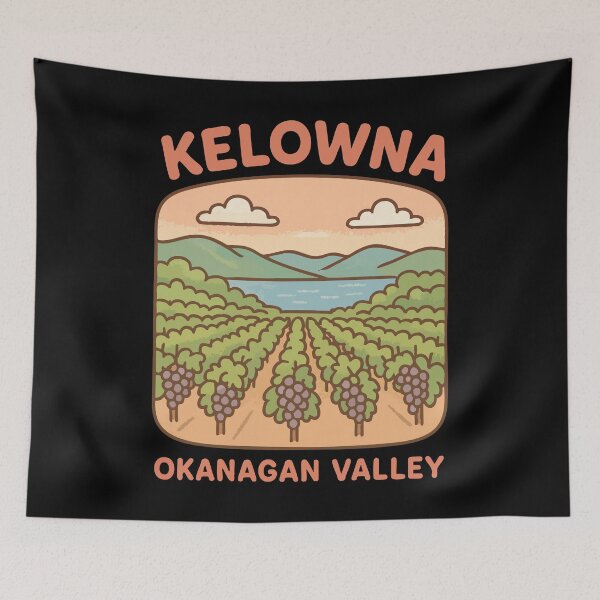 Item preview, Kelowna Vineyard Okanagan Valley Lake designed and sold by TomFrontierArt.
