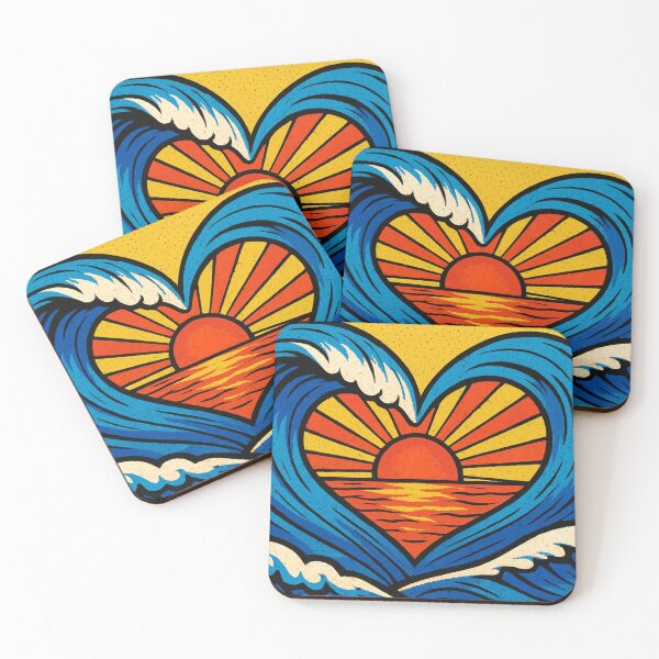 Item preview, Heart wave meets sunset designed and sold by Sigtrix.