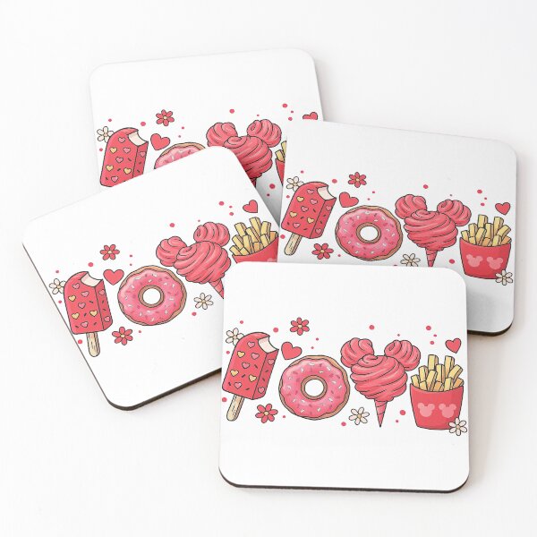 Item preview, Cute Pink Theme Snack Illustration designed and sold by ArtfulWeave.
