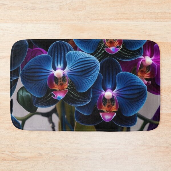 Item preview, Exotic Blue and Purple Orchids – Luxury Botanical Wall Art Photography designed and sold by Mvolo.