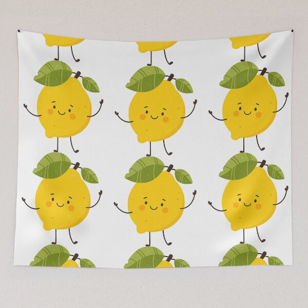 Item preview, Adorable Smiling Lemon Character designed and sold by ArtfulWeave.