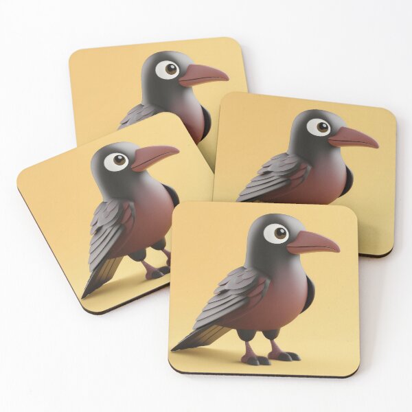 Item preview, Nevermore Adorable – 3D Raven Charm designed and sold by Becky-Poppins.