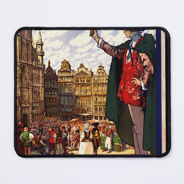 Item preview, Vintage Brussels Fair Poster Art | 1923 Commercial Fair Illustration | Historic European Event Print | Architectural Retro Decor designed and sold by artofuniverse.