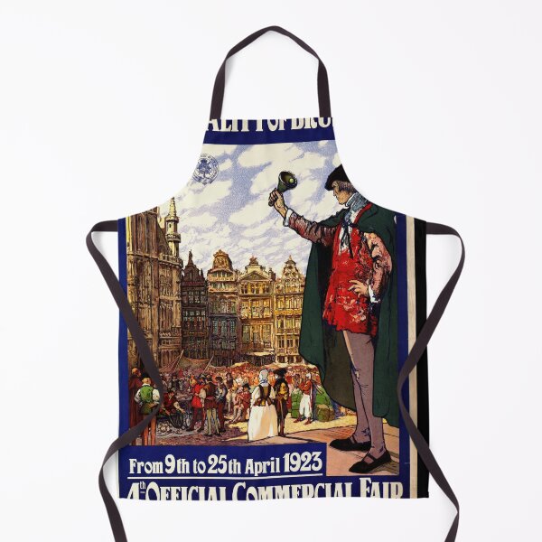 Item preview, Vintage Brussels Fair Poster Art | 1923 Commercial Fair Illustration | Historic European Event Print | Architectural Retro Decor designed and sold by artofuniverse.