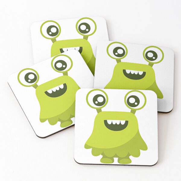 Item preview, Cute Green Monster Character Illustration designed and sold by ArtfulWeave.