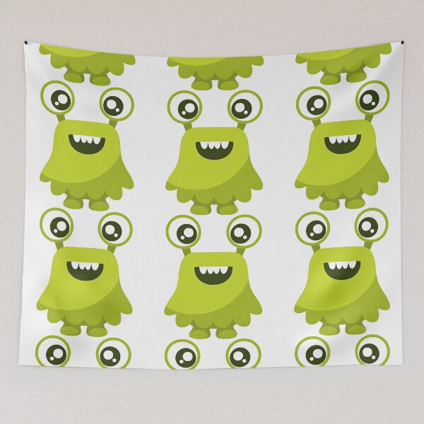Item preview, Cute Green Monster Character Illustration designed and sold by ArtfulWeave.