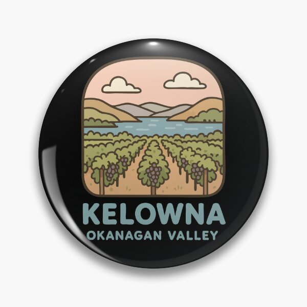 Item preview, Kelowna Vineyard Okanagan Valley Lake Retro designed and sold by TomFrontierArt.
