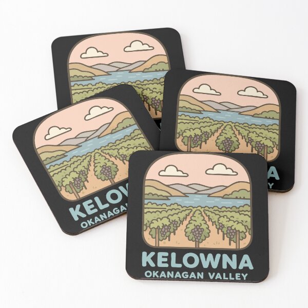 Item preview, Kelowna Vineyard Okanagan Valley Lake Retro designed and sold by TomFrontierArt.