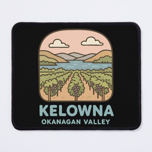 Item preview, Kelowna Vineyard Okanagan Valley Lake Retro designed and sold by TomFrontierArt.