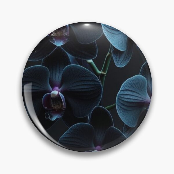 Item preview, Elegant Black and Blue Orchids – Minimalist Botanical Photography designed and sold by Mvolo.