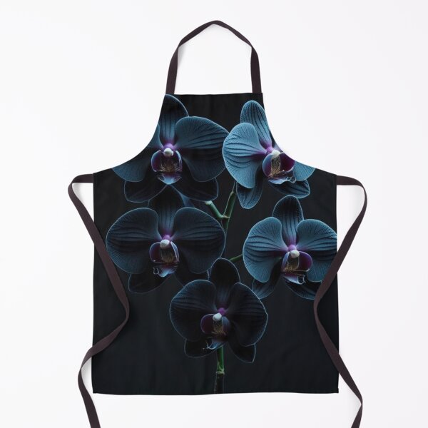 Item preview, Elegant Black and Blue Orchids – Minimalist Botanical Photography designed and sold by Mvolo.