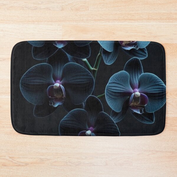 Item preview, Elegant Black and Blue Orchids – Minimalist Botanical Photography designed and sold by Mvolo.