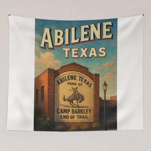 Item preview, Abilene Texas – Historic Mural and Camp Barkley Tribute designed and sold by Places On Earth.