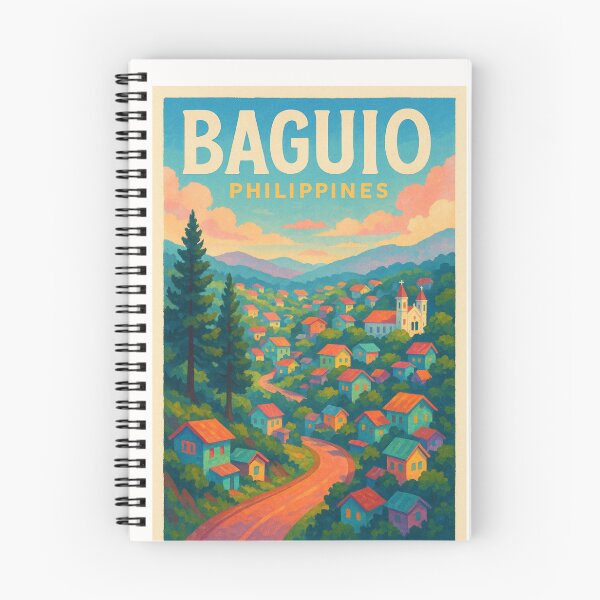 Item preview, Baguio Philippines – Colorful Mountain Cityscape and Cathedral designed and sold by Places On Earth.