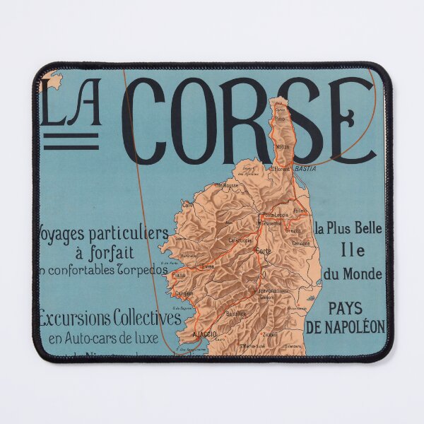 Item preview, Vintage Corsica Travel Poster | Explore Corsica and Côte d'Azur | Art Deco Map Print | French Riviera Tours | Mediterranean Art Print designed and sold by artofuniverse.
