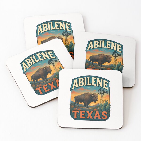 Item preview, Abilene Texas – Buffalo, Windmill, and Desert Sunset designed and sold by Places On Earth.
