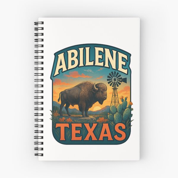 Item preview, Abilene Texas – Buffalo, Windmill, and Desert Sunset designed and sold by Places On Earth.