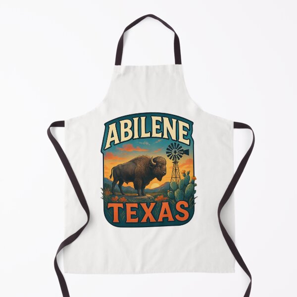 Item preview, Abilene Texas – Buffalo, Windmill, and Desert Sunset designed and sold by Places On Earth.