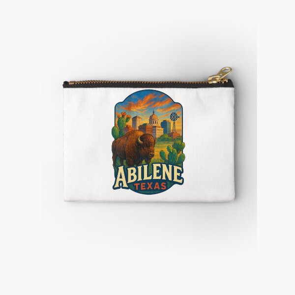 Item preview, Abilene Texas – Buffalo and Historic Skyline designed and sold by Places On Earth.