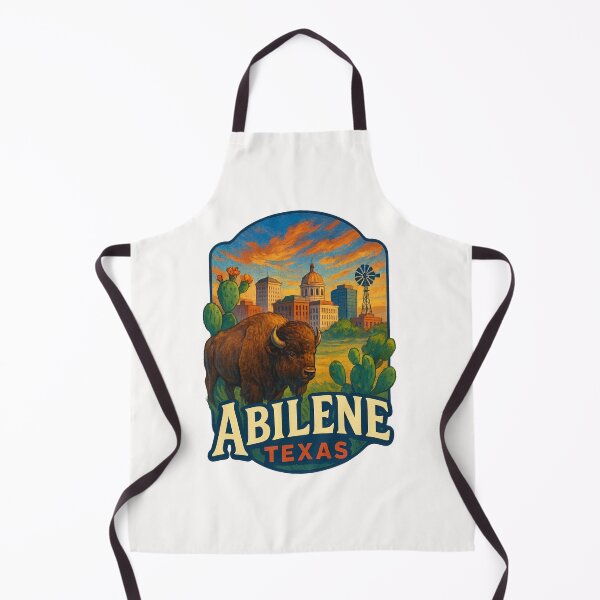 Item preview, Abilene Texas – Buffalo and Historic Skyline designed and sold by Places On Earth.